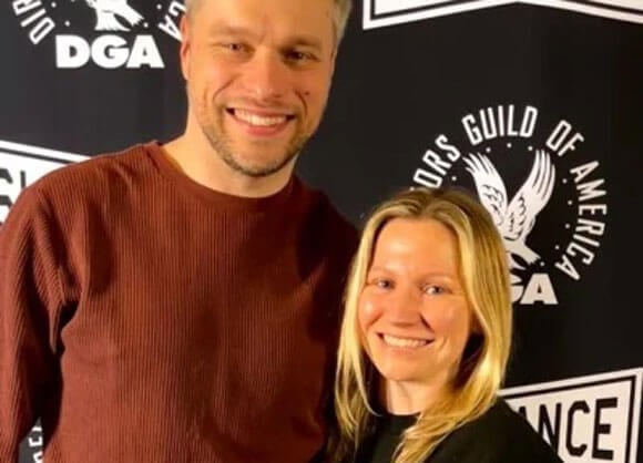 Professors pose for a photo